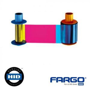 Fargo's 84052 YMCKK full-color ribbon with two black resin panels delivers state-of-the-art performance when printing cards with your Fargo HDP5000 printer. When used with Fargo's 84053 HDP film, this ribbon produces 500 high quality monochrome and color prints.